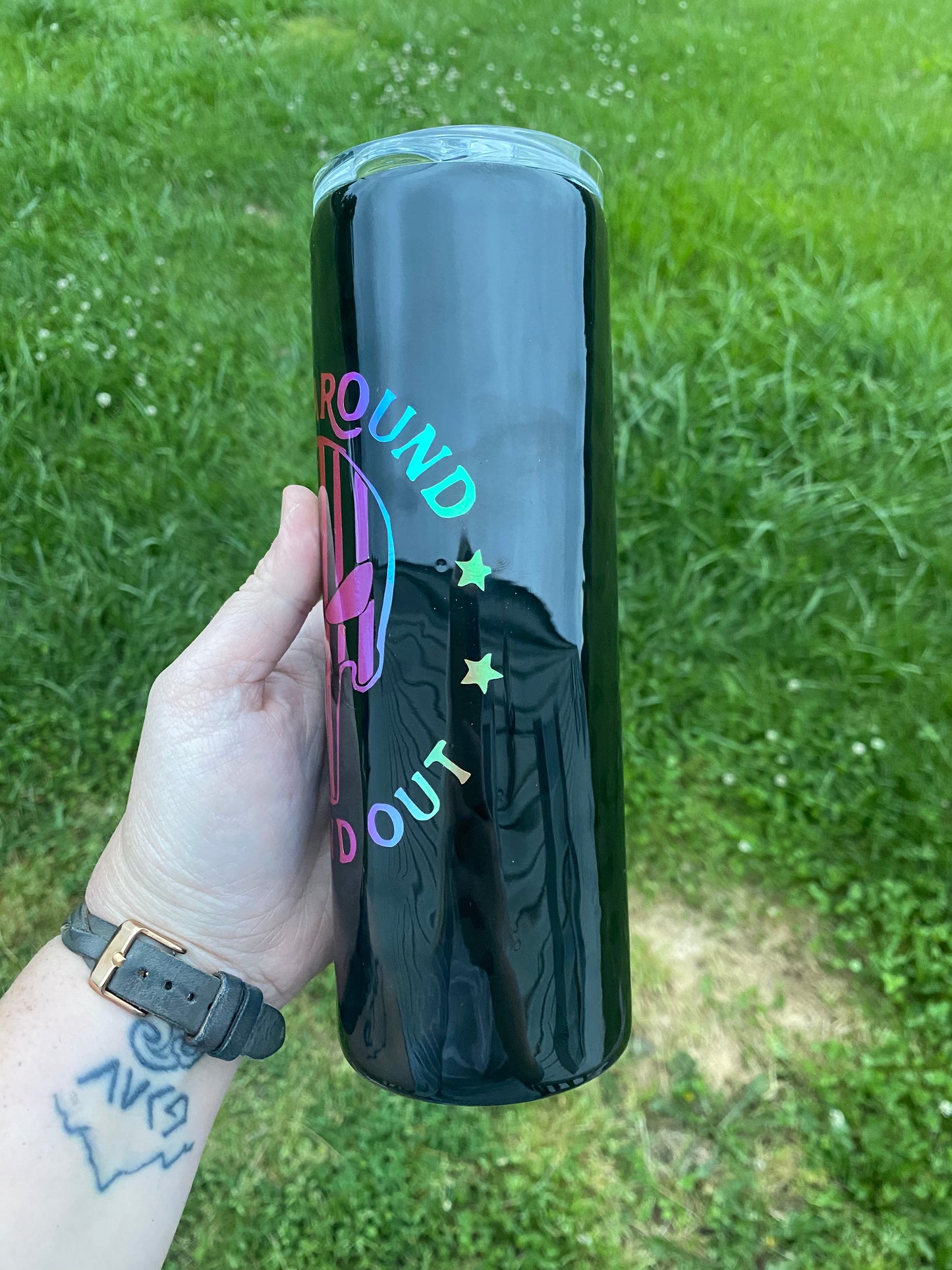 Black Leopard FAFO Tumbler